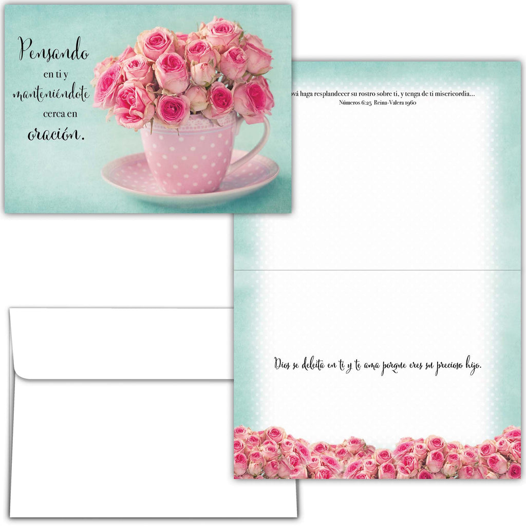 Religious Praying for You Cards in Spanish with Scripture | Bendiciones en Oración