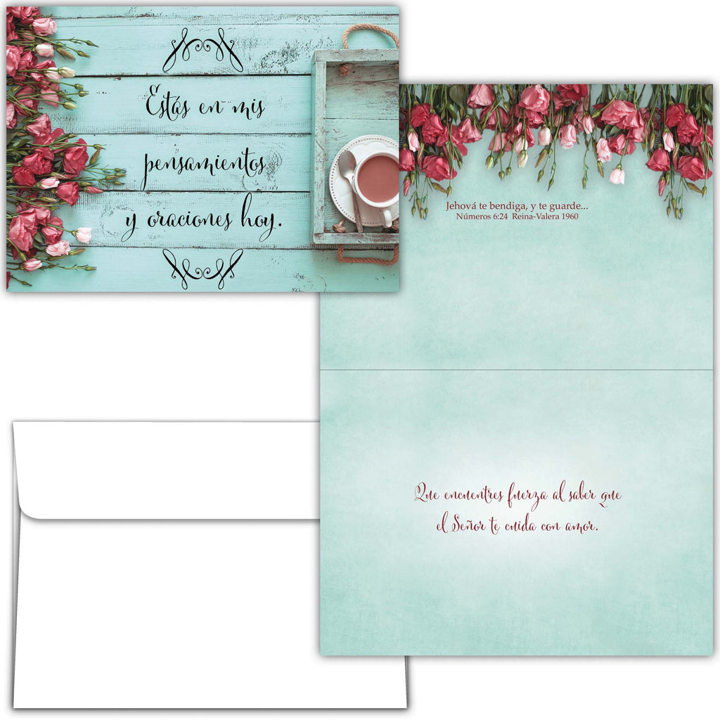 Religious Praying for You Cards in Spanish with Scripture | Bendiciones en Oración