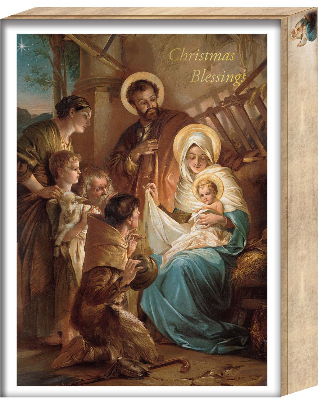 Shared Blessings | Holy Family Boxed Christian Christmas Cards, 18 Count