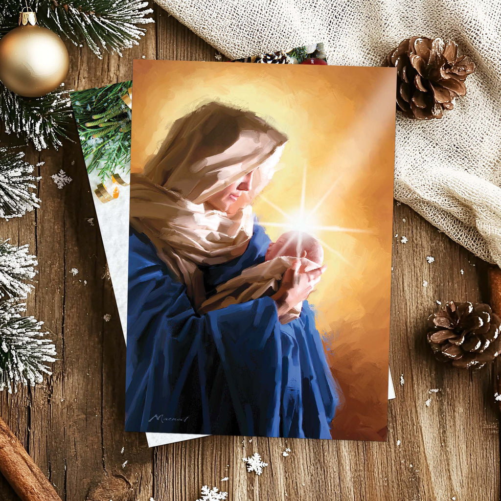 Madonna and Child | Shared Blessings Christian Christmas Cards, 18 Count, 5 x 7 Inch