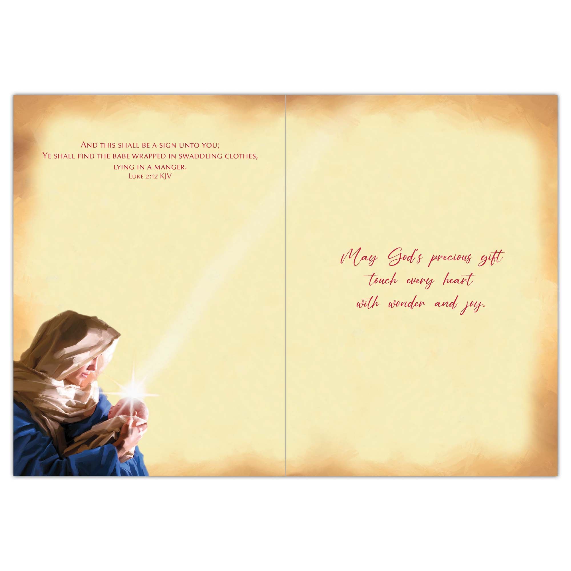 Madonna and Child | Shared Blessings Christian Christmas Cards, 18 Count, 5 x 7 Inch