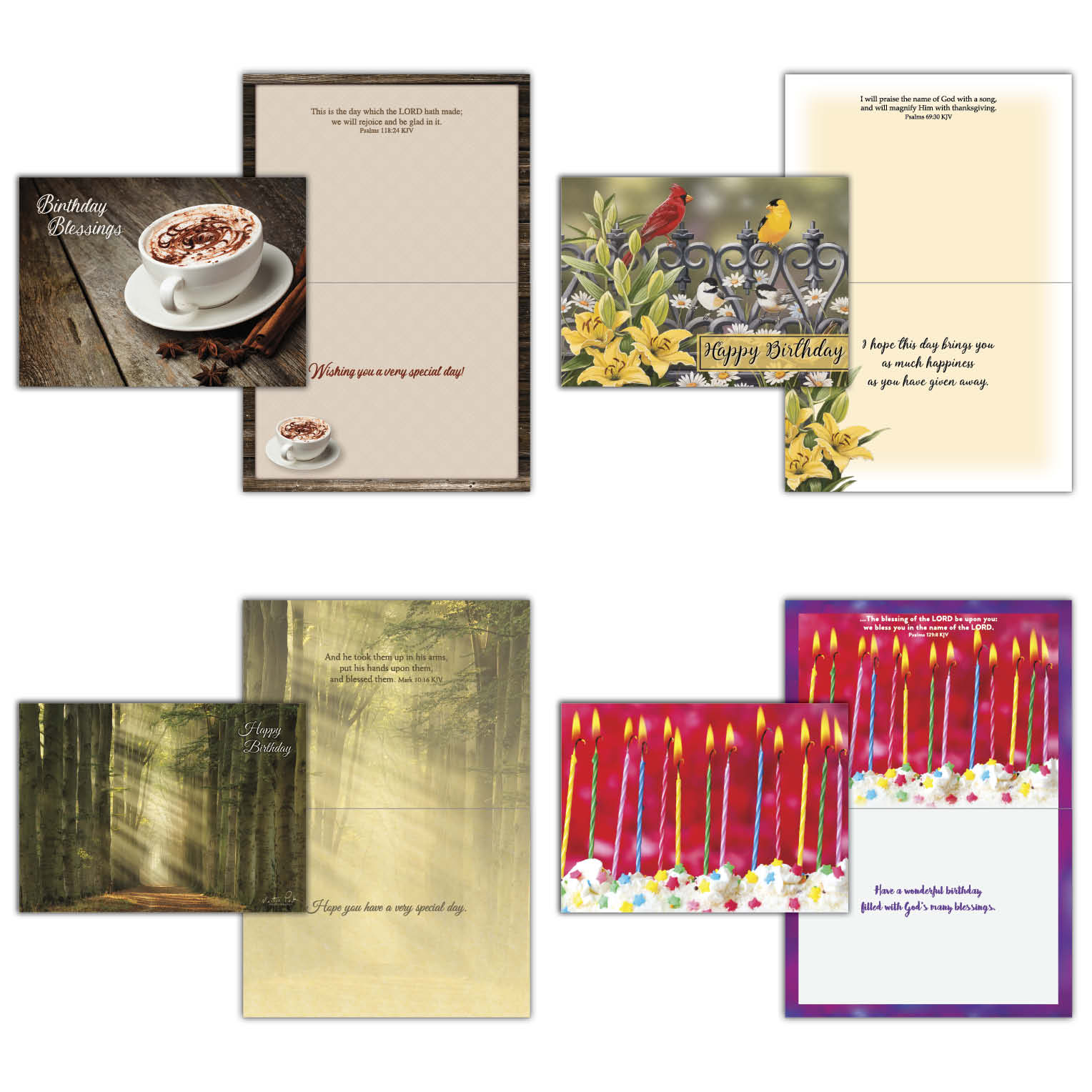 Christian Birthday Cards by Shared Blessings - It's Your Birthday, 24 Cards and Envelopes