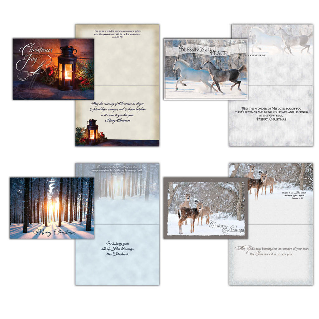 Large Boxed Christmas Card Assortment- Blessings of Christmas - 24 cards and envelopes
