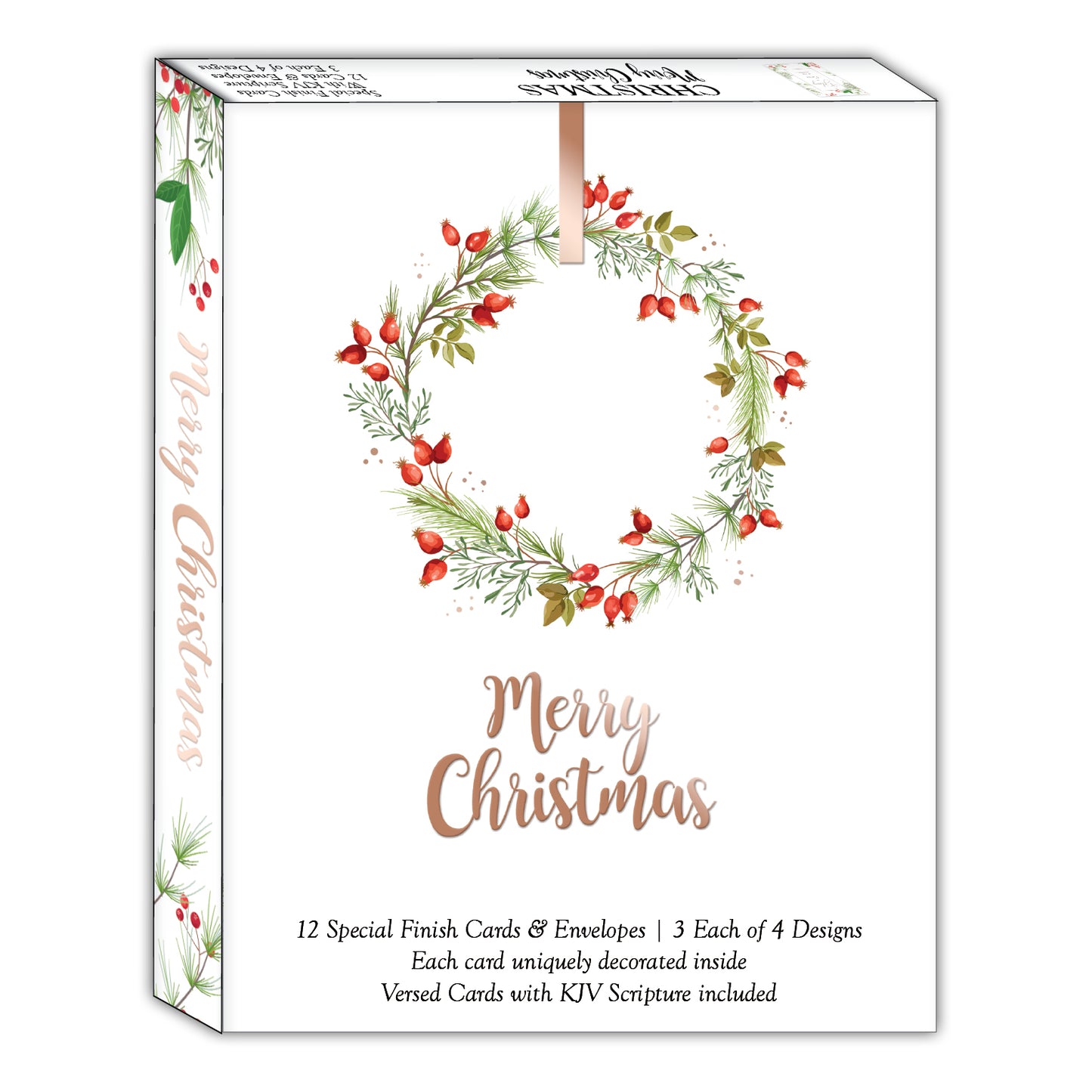 Assorted Boxed Christmas Cards - Merry Christmas - 12 Cards and Envelopes
