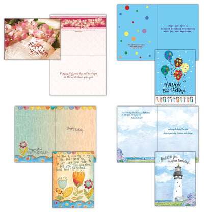 Celebrations -  48 Assorted Birthday Cards by Shared Blessings