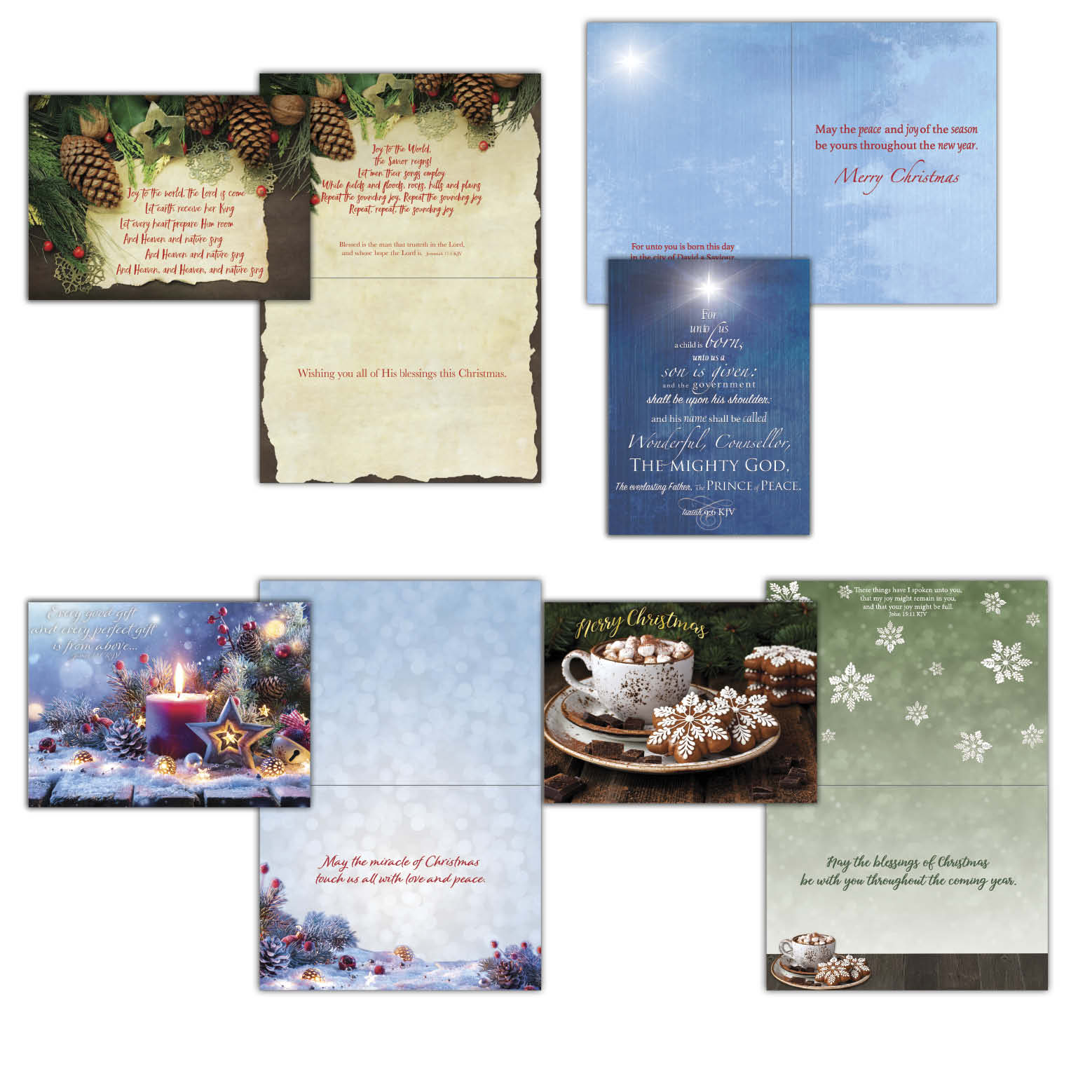 Extra Large Boxed Christmas Card Assortment 4 cards