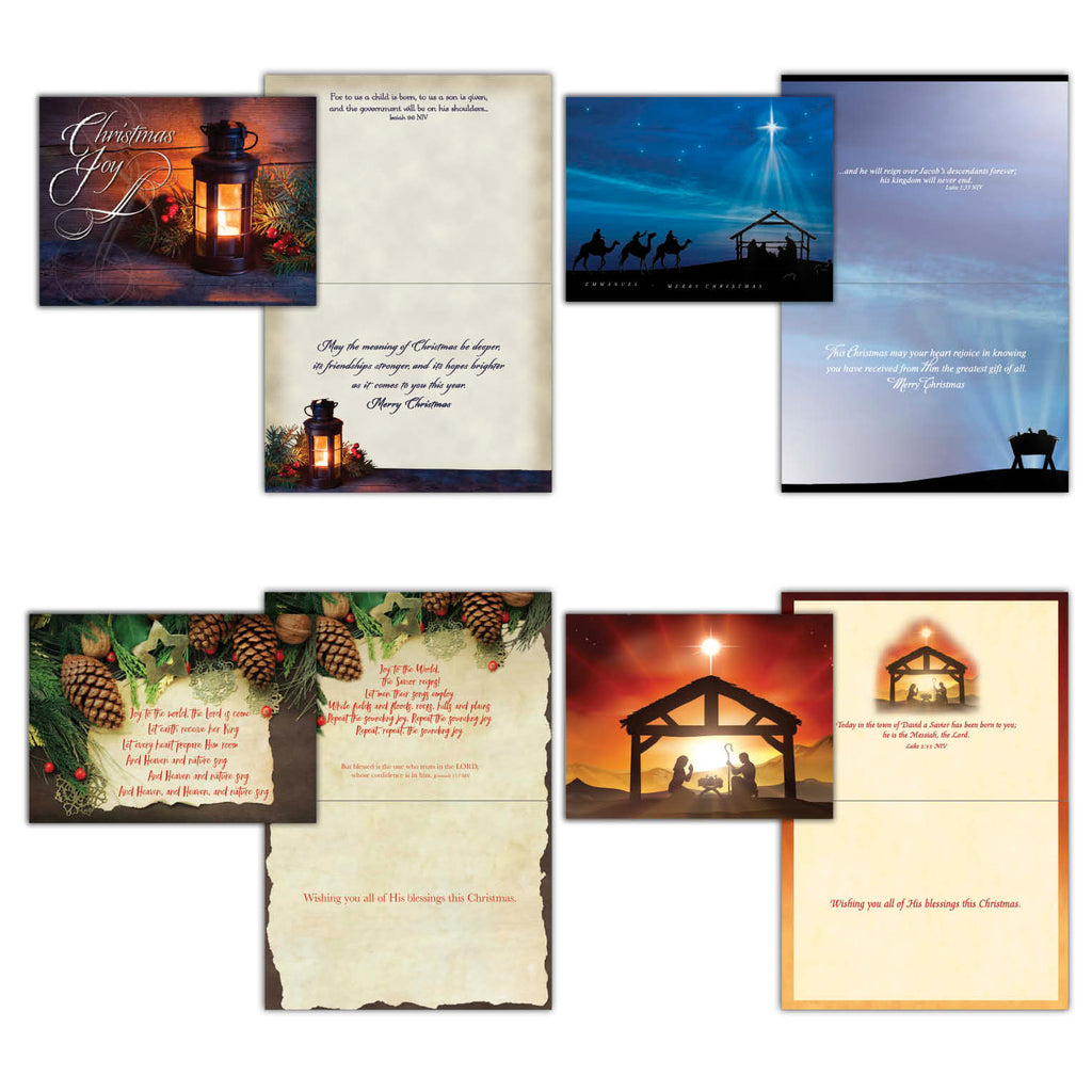 Extra Large Boxed Christmas Card Assortment - 4 Cards