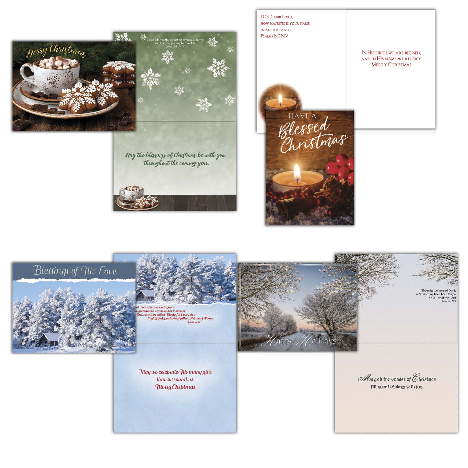 Extra Large Boxed Christmas Card Assortment - 4 Cards