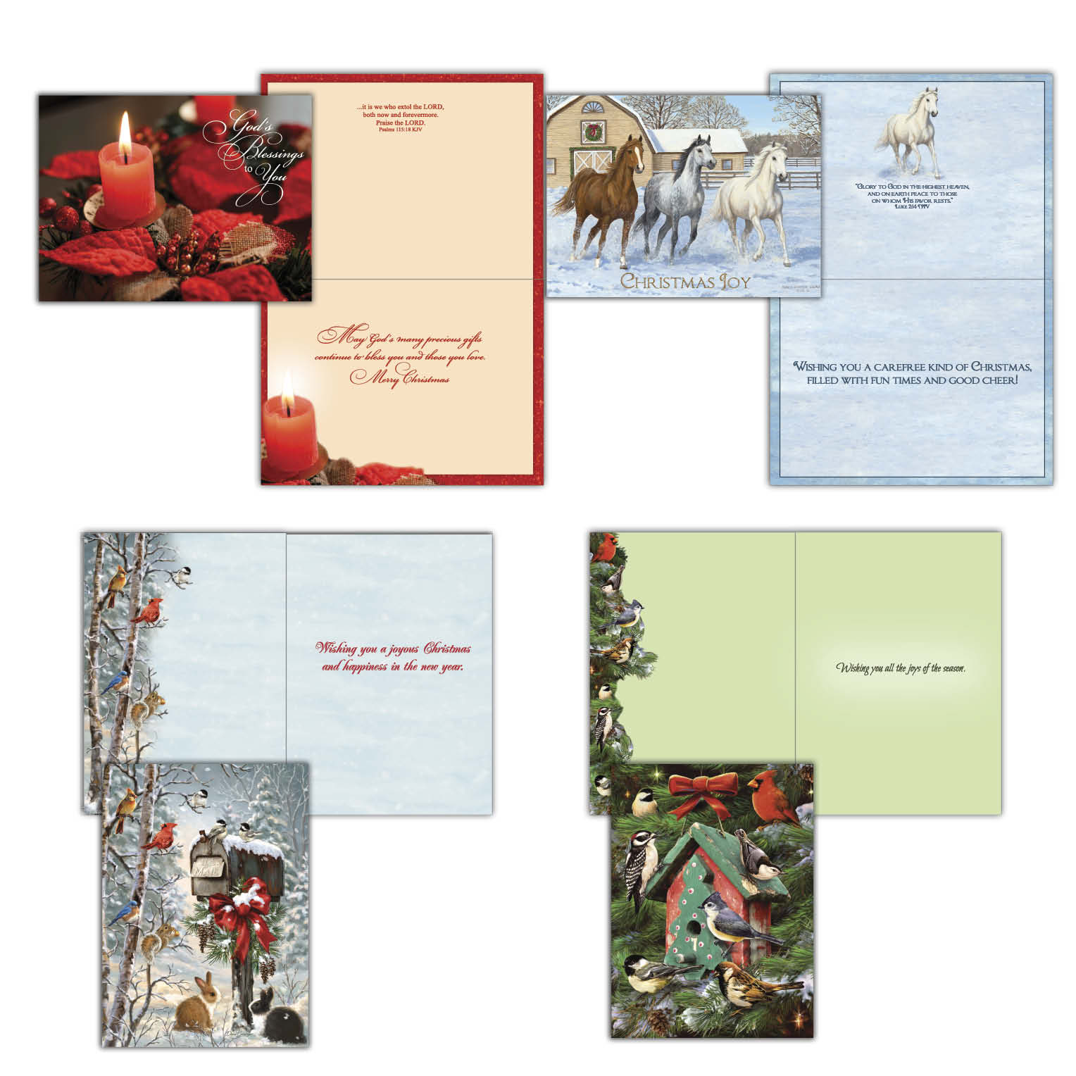 Extra Large Boxed Christmas Card Assortment - Wonderful Time of the Year - NIV- 48 Cards and Envelopes