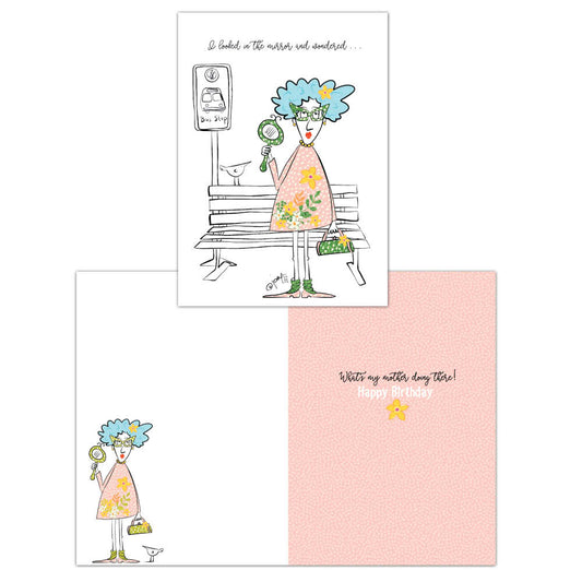 Looked in the Mirror - Birthday Card