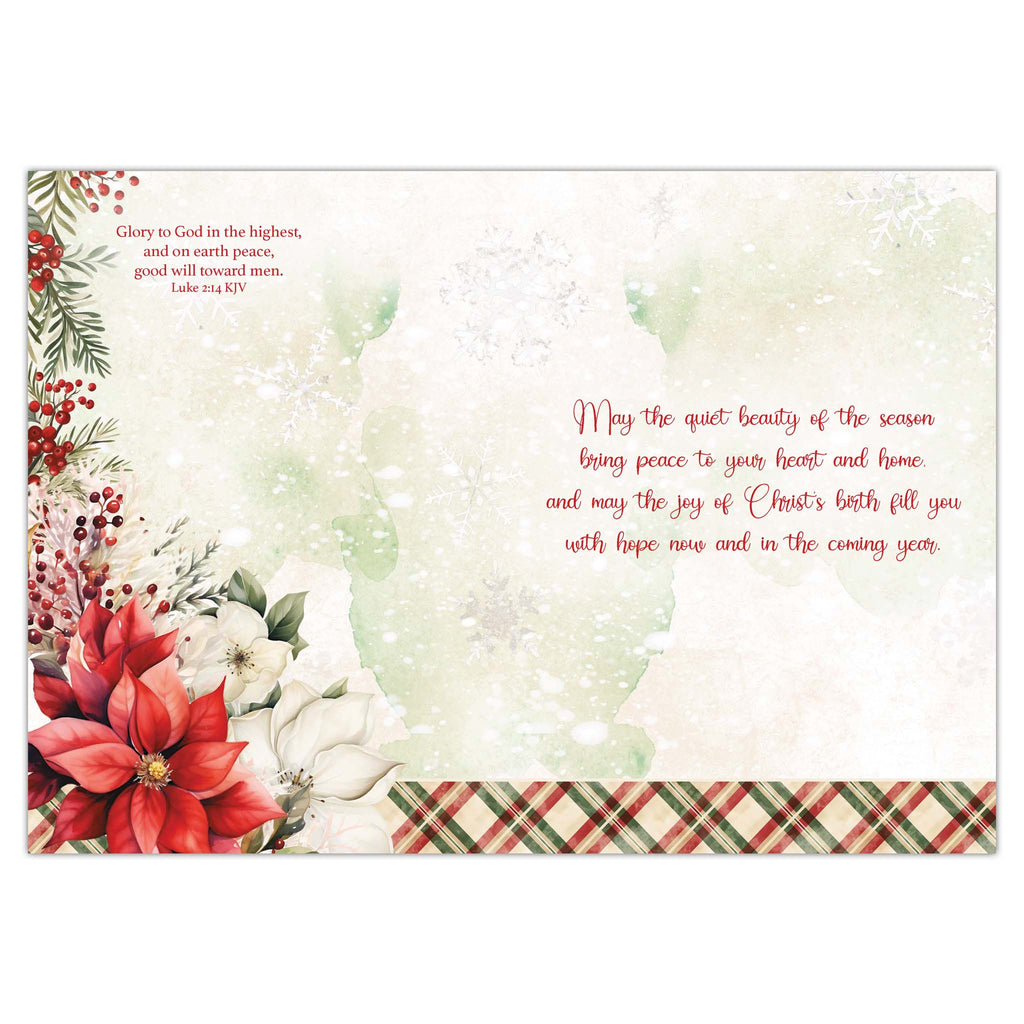 Colored Interior of Card with Scripture