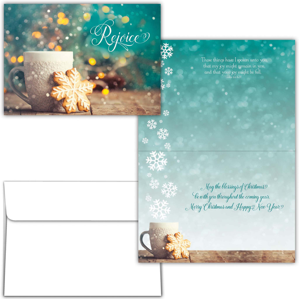 Christian Christmas Card Front and Interior of Card