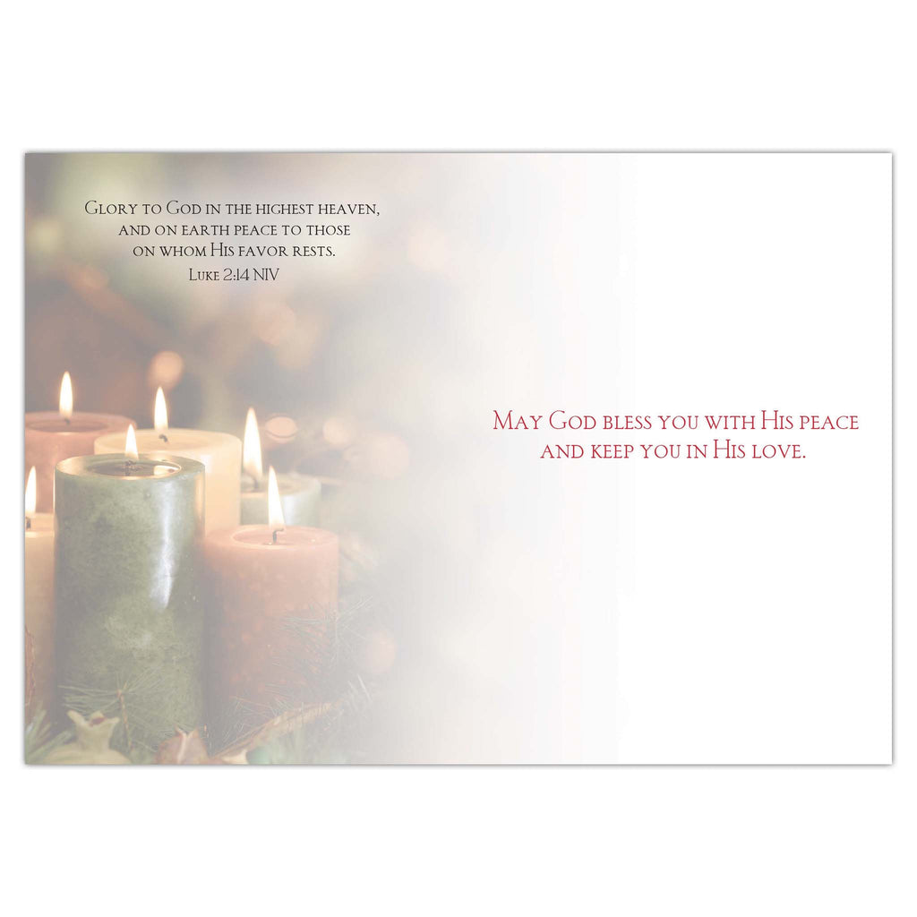 Colored Interior of Christmas Card