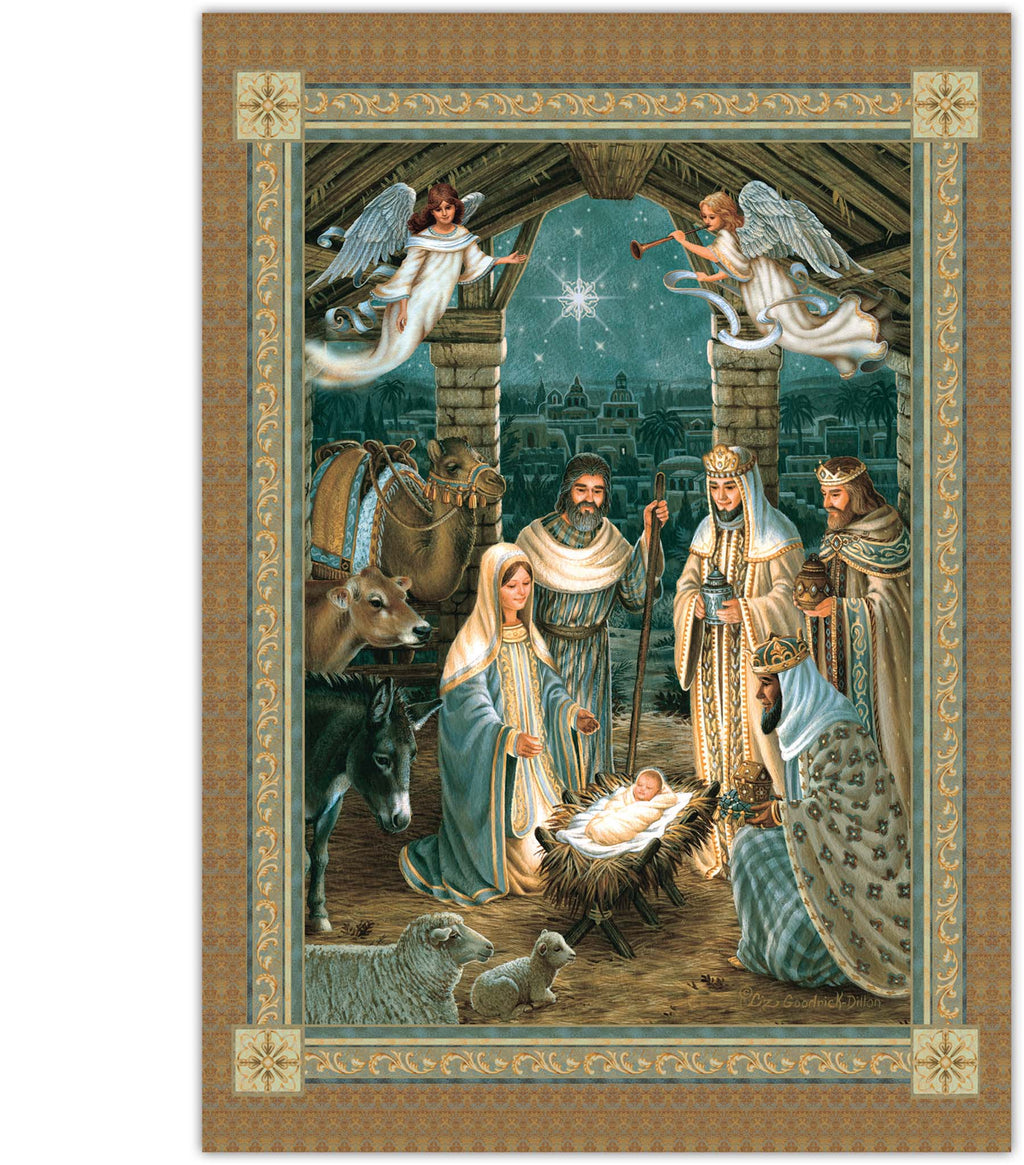 Front Page of Nativity Christmas Card