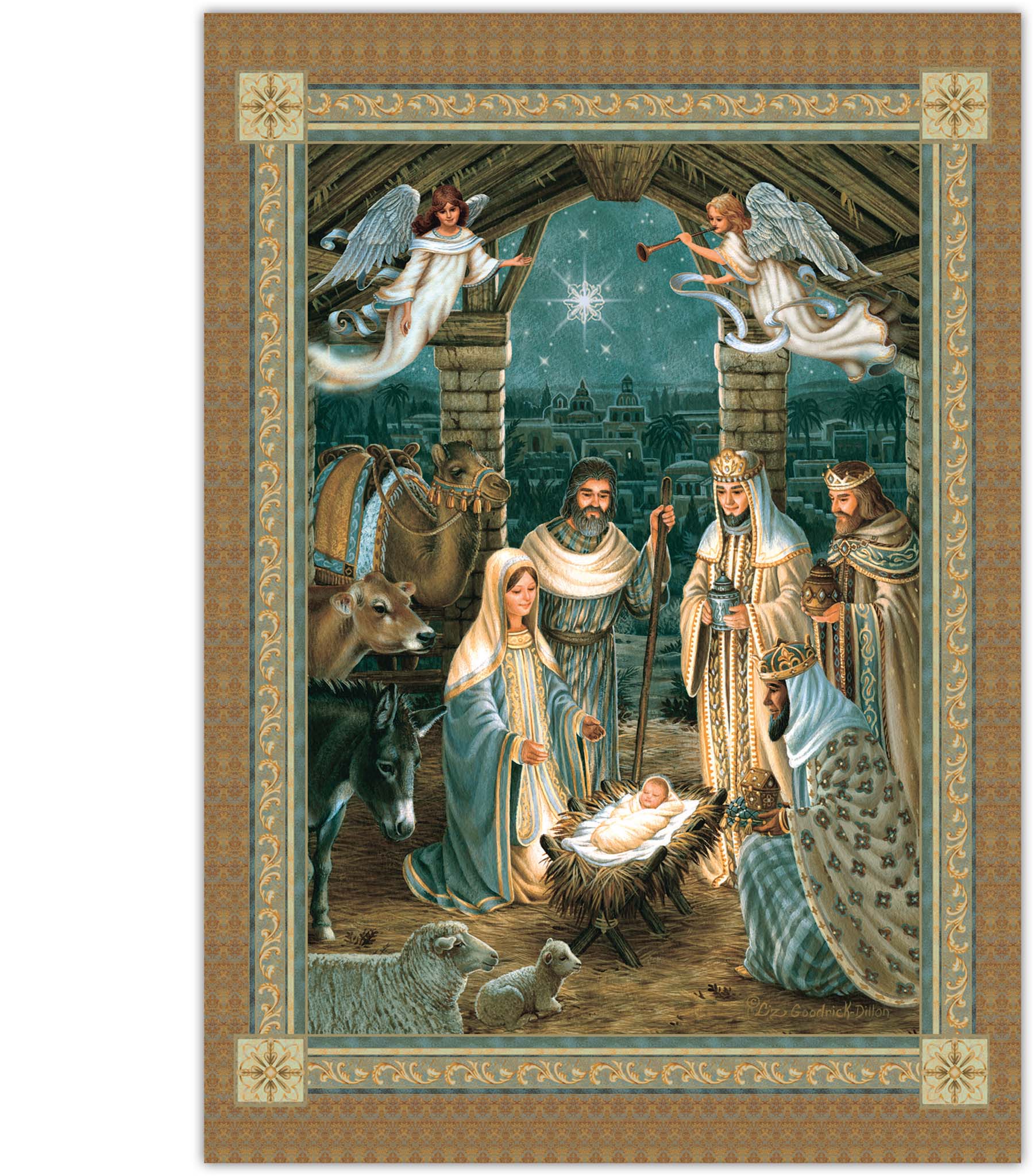 Front Page of Nativity Christmas Card
