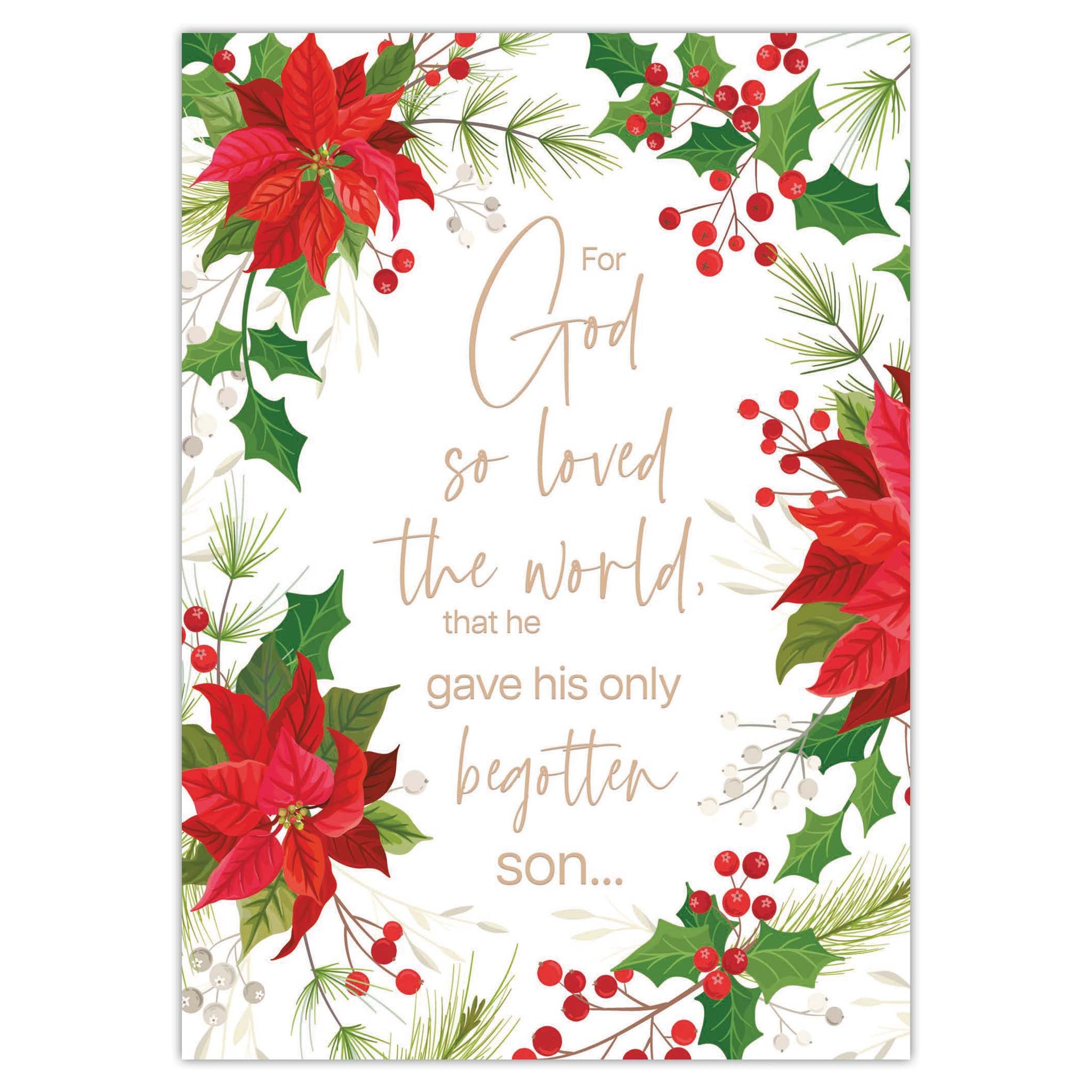Front of Religious Scripture Christmas Card