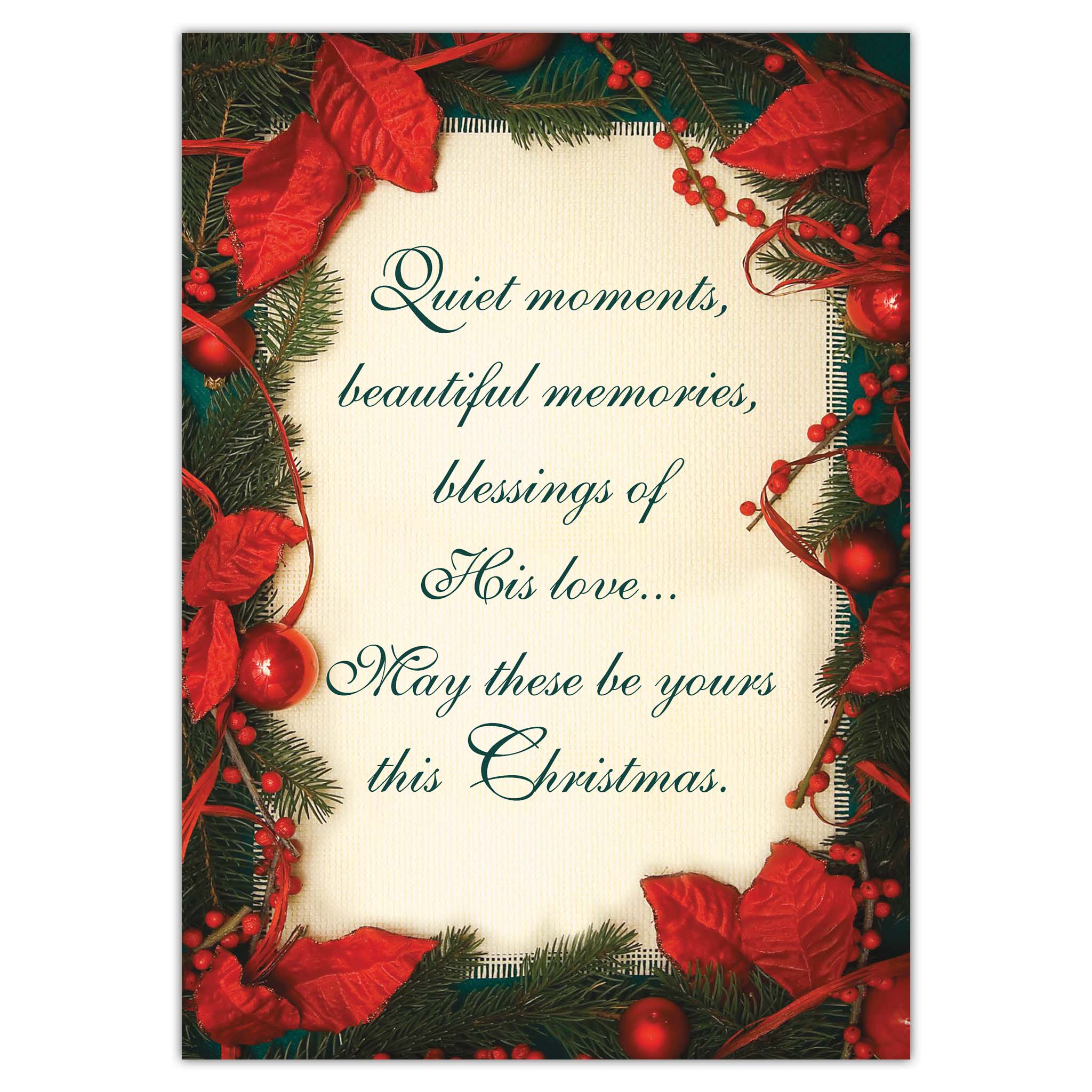 Front of Christian Christmas Card