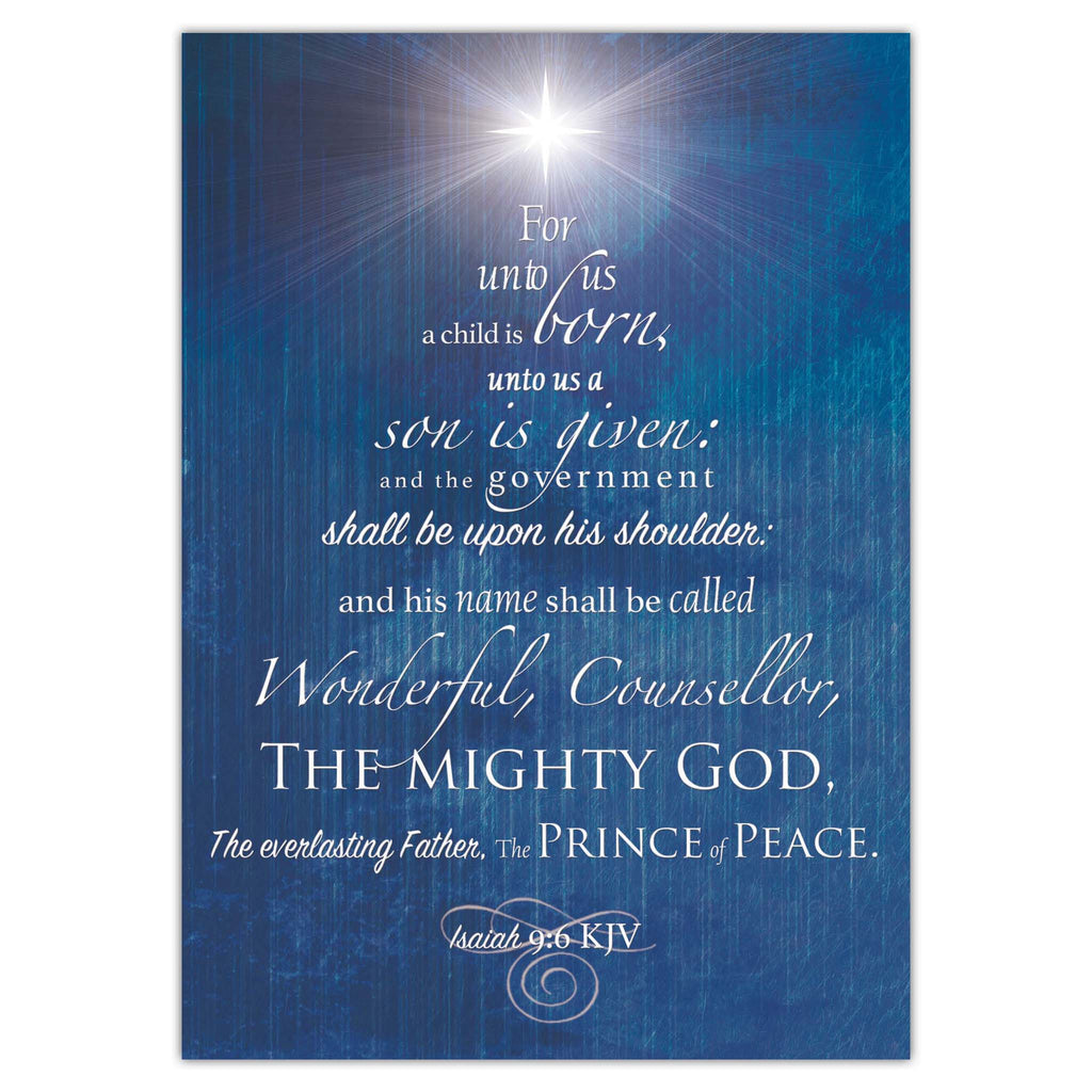 Front of Religious Christmas Card