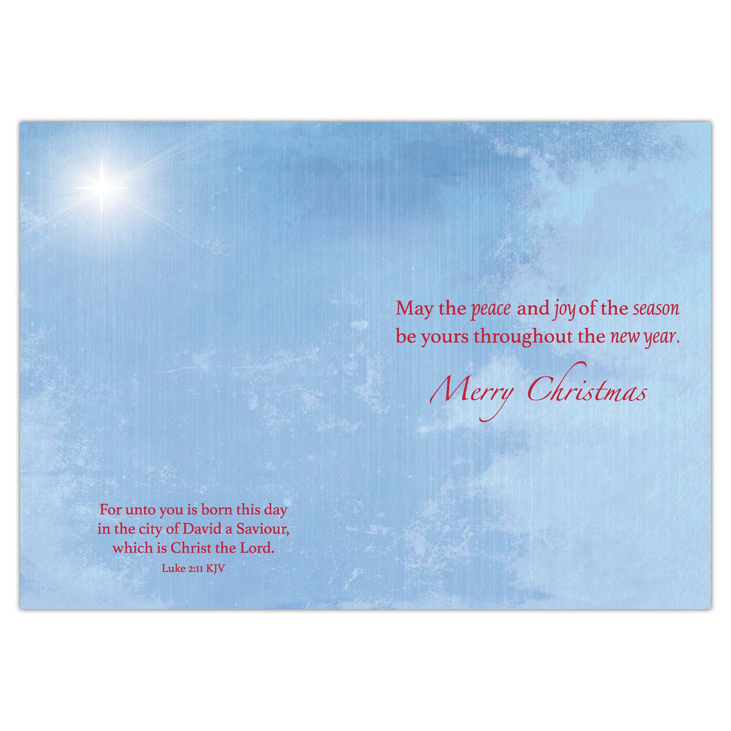 Colored Interior of Christmas Card