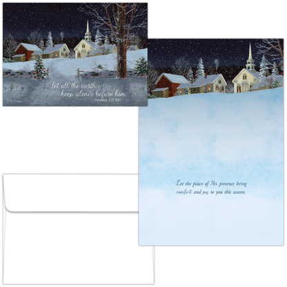 Christmas Lights Christmas Card with KJV Scripture – Shared Blessings