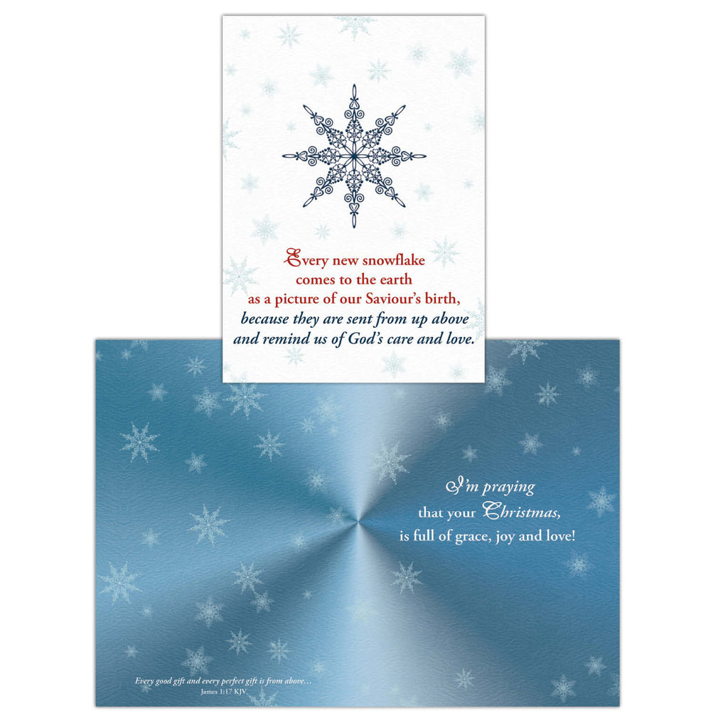 Every New Snowflake | Christmas Greeting Card with KJV Scripture