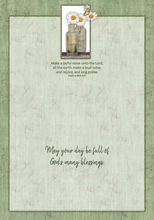 Christian Birthday Card with Scripture - He Loves Me