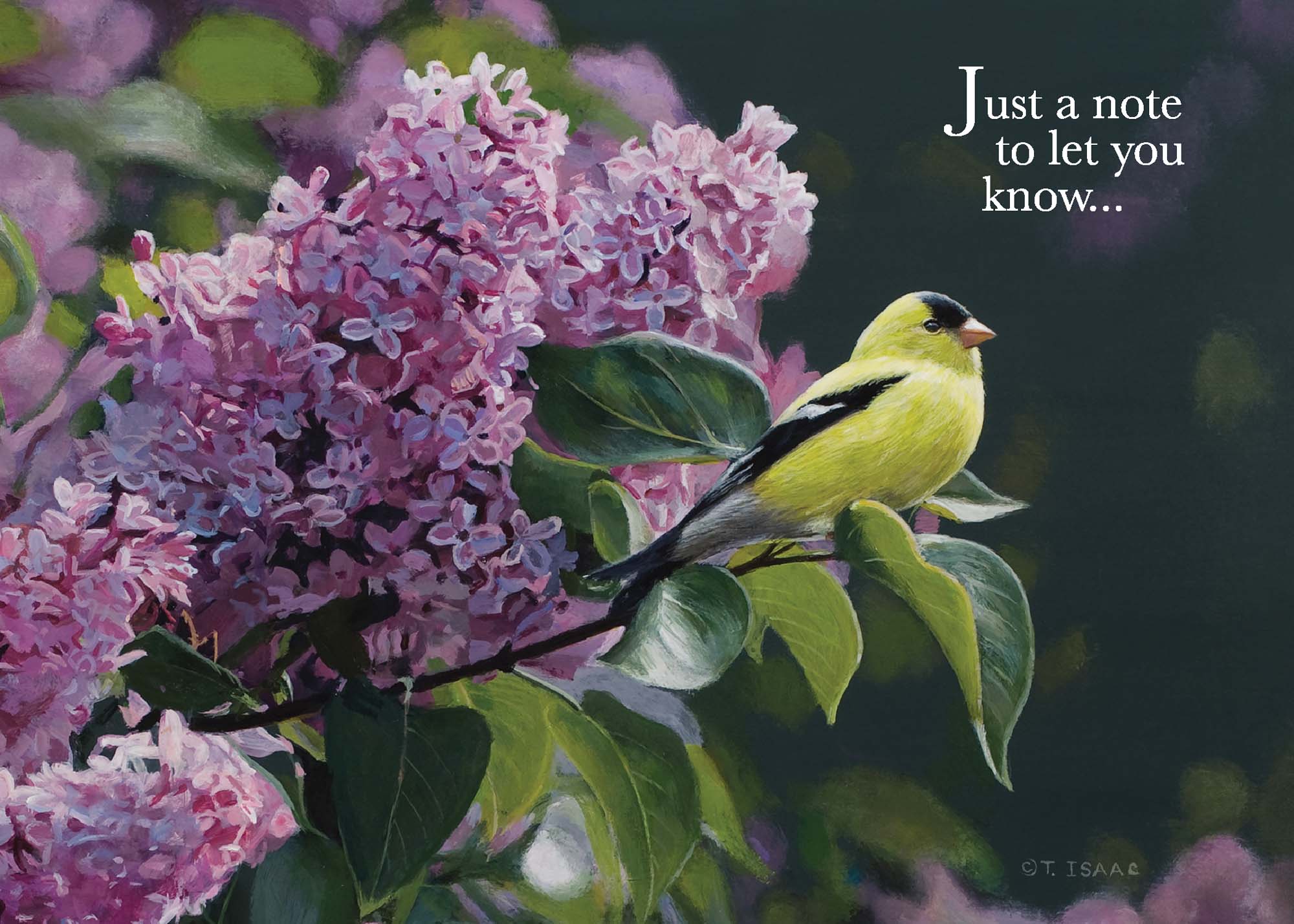 Christian Thinking of You Card | Goldfinch and Lilac