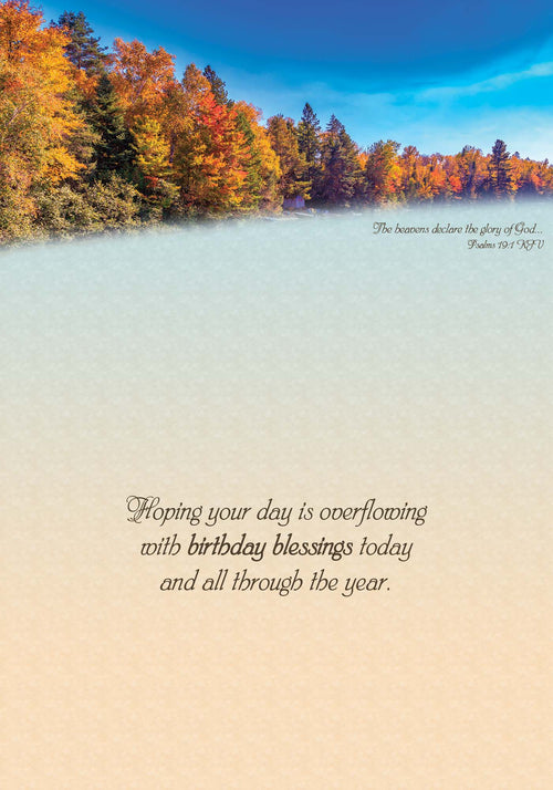 Autumn Reflections | Religious Birthday Card