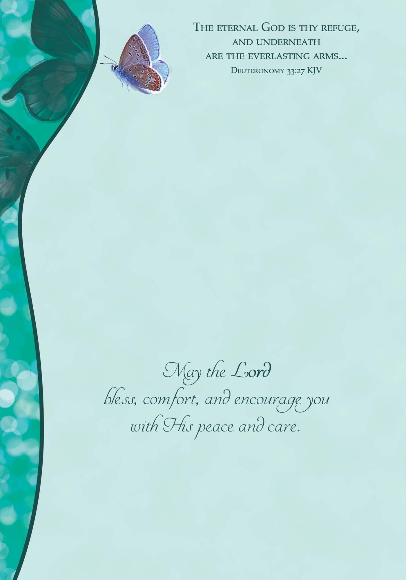 Religious Get Well Card | Fluttering Butterfly