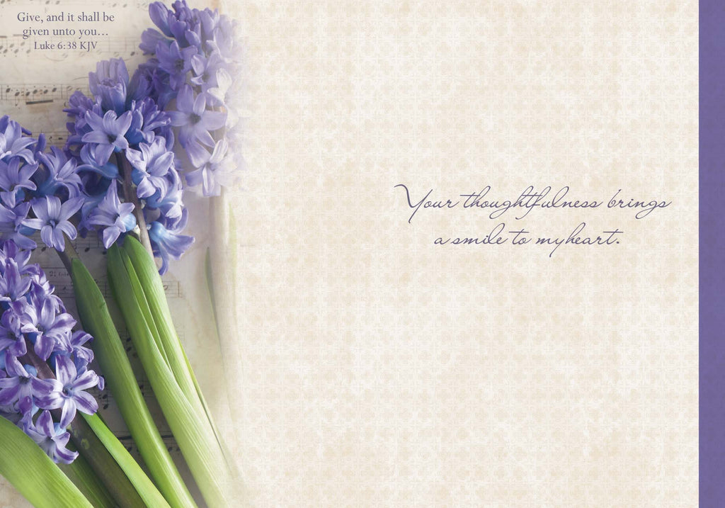 Christian Thank You Card | Hyacinth Sheet Music