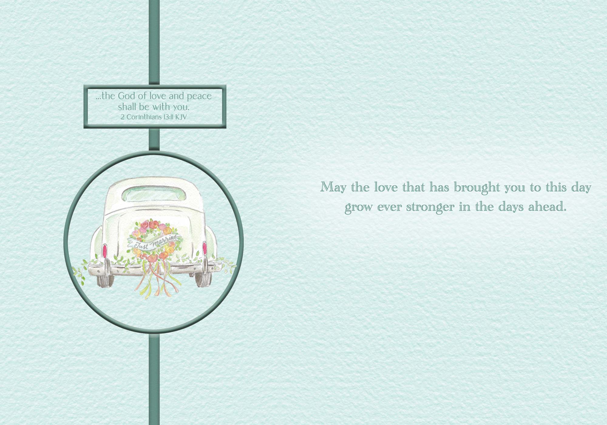 Christian Wedding Card – Just Married