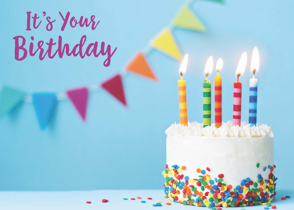 Christian Birthday Card | Festive Birthday Cake