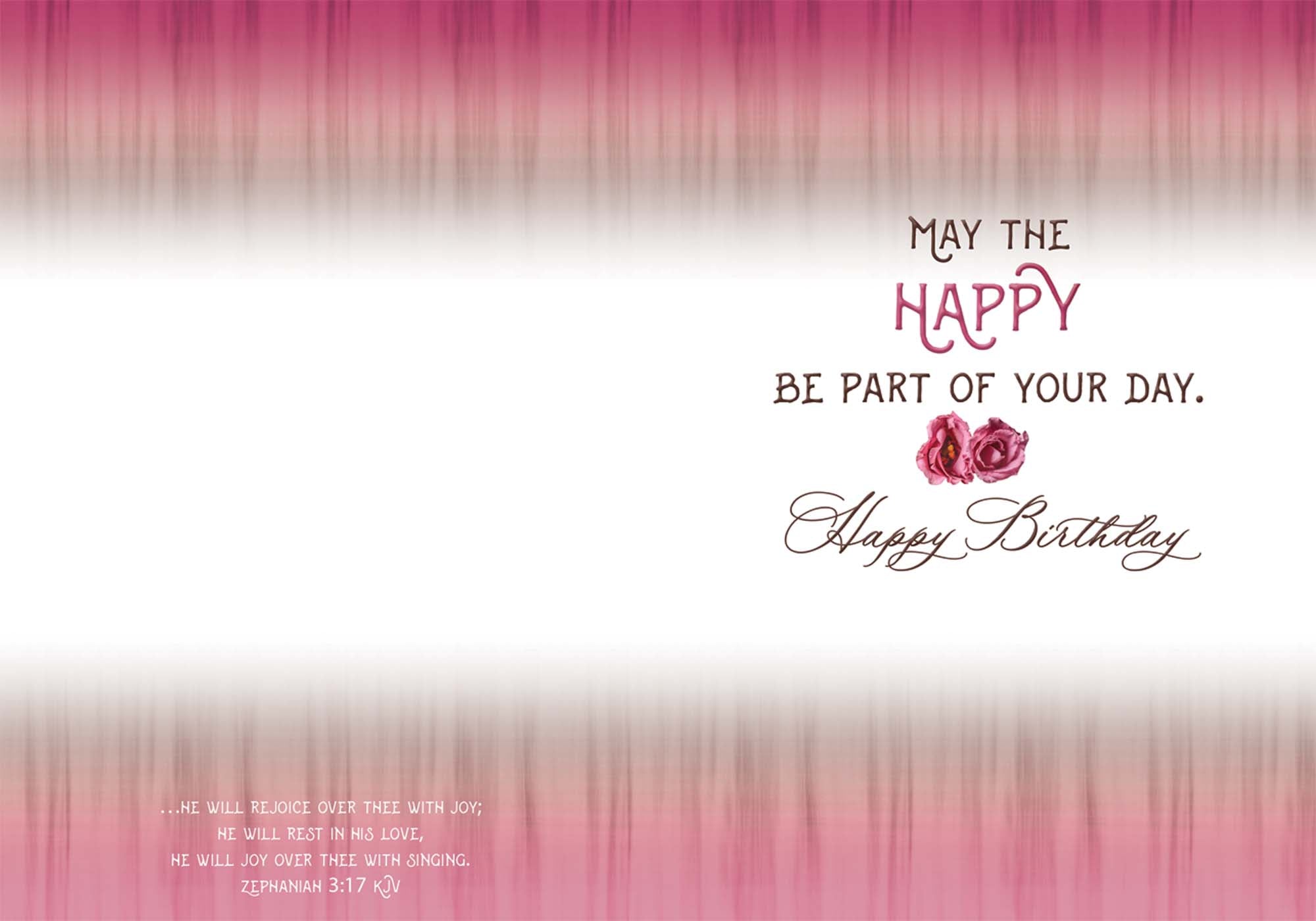 Shared Blessings Christian Birthday Card – Floral Cake & Scripture