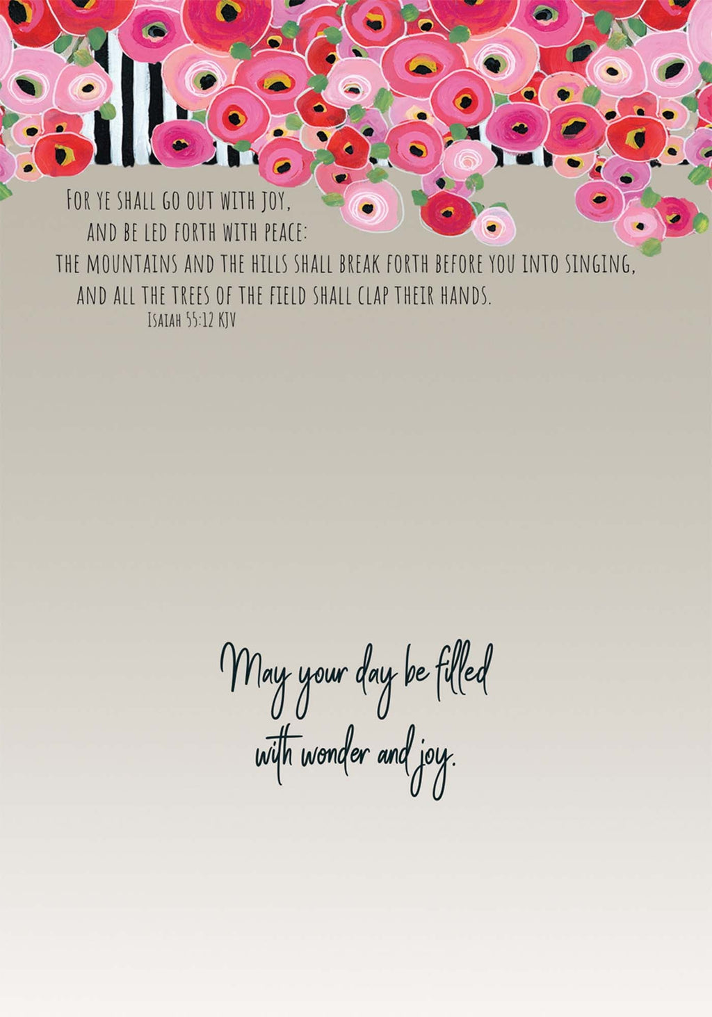 Floral design with Bible verse on a light background