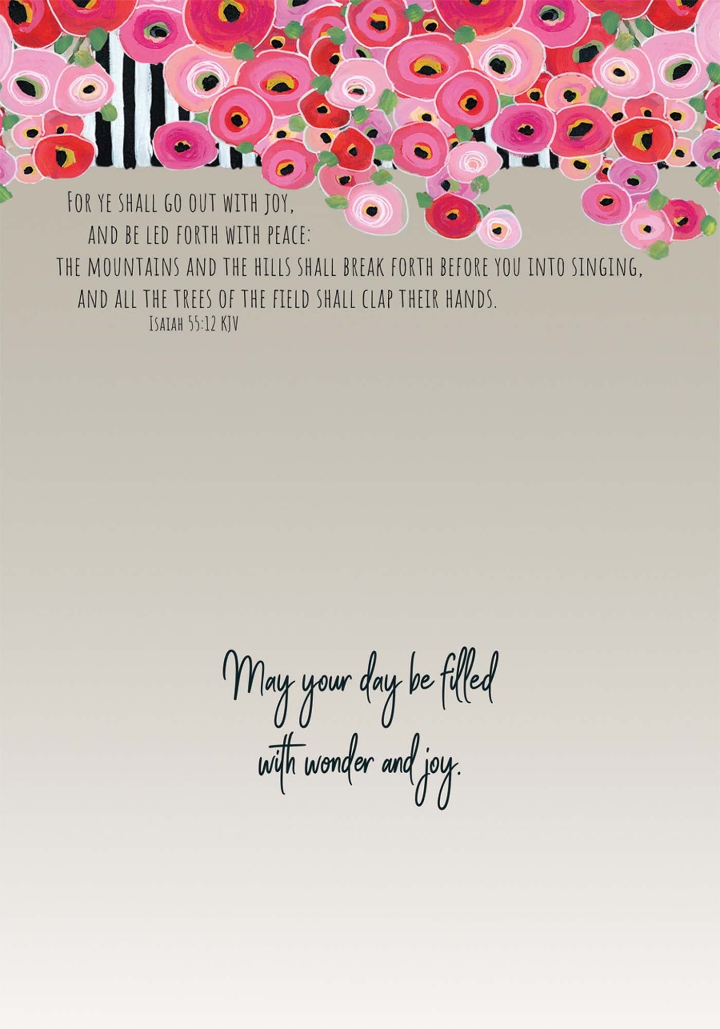 Floral design with Bible verse on a light background