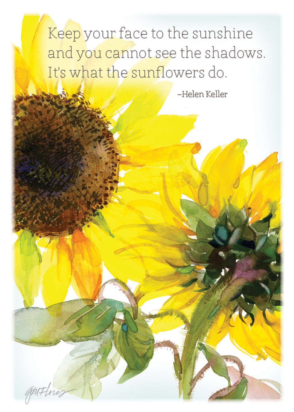 Christian Praying for You Card | Face to the Sunshine