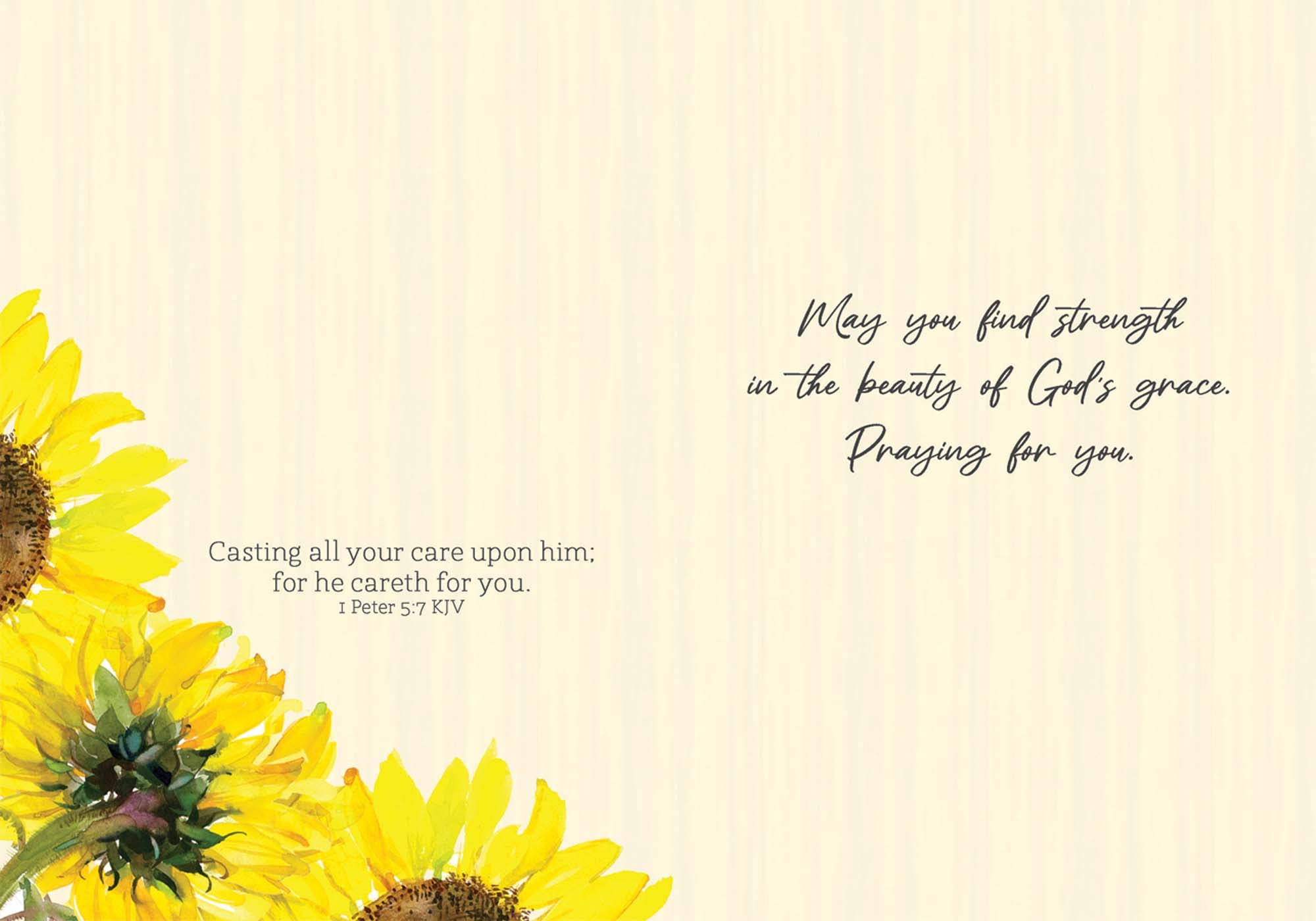 Christian Praying for You Card | Face to the Sunshine