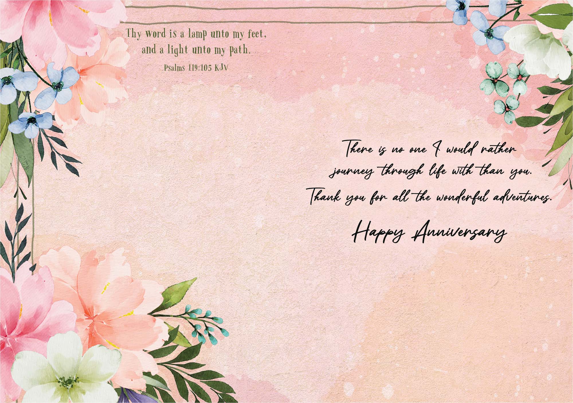 Religious Anniversary Card | Flower Box - Journey
