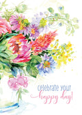 Christian Wedding Card | Botanical Flowers