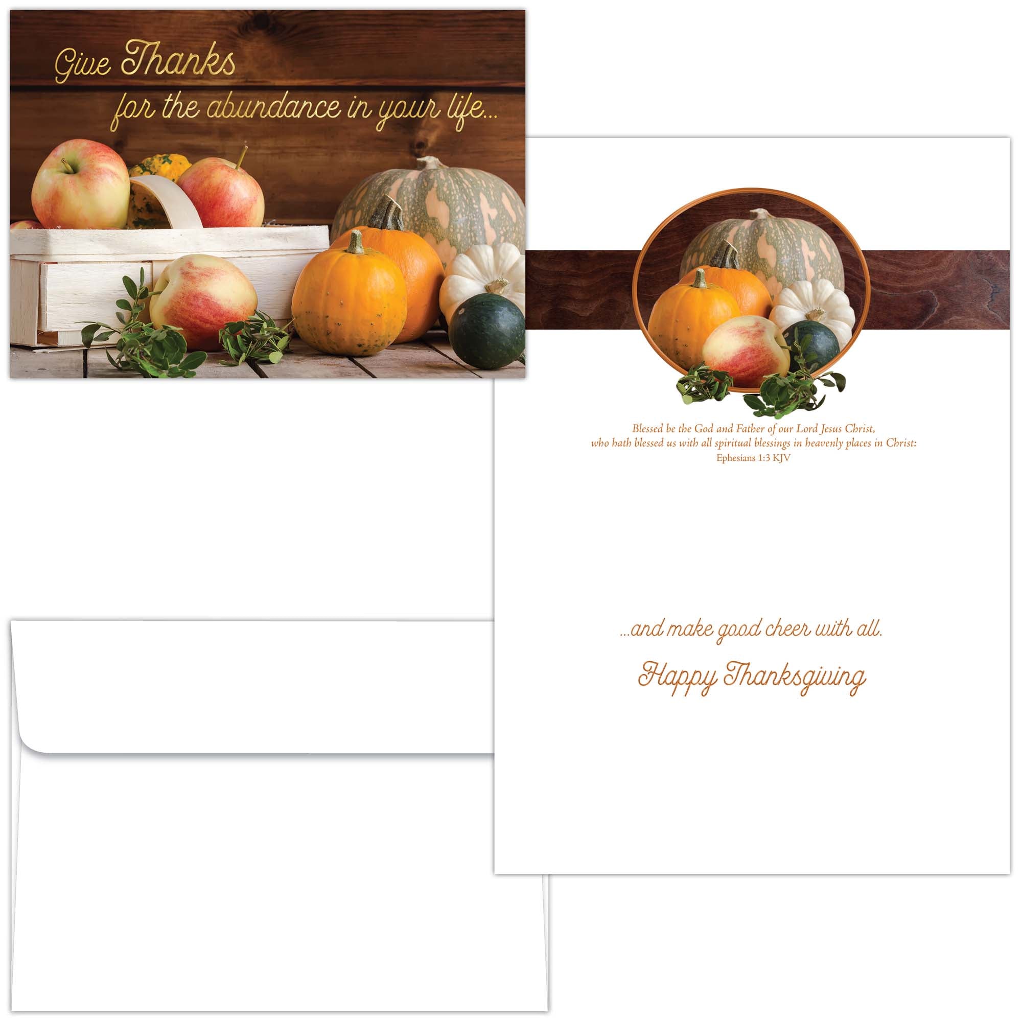 Religious Thanksgiving Card | Gifts of Autumn
