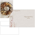Christian Thanksgiving Card Wreath with Scripture