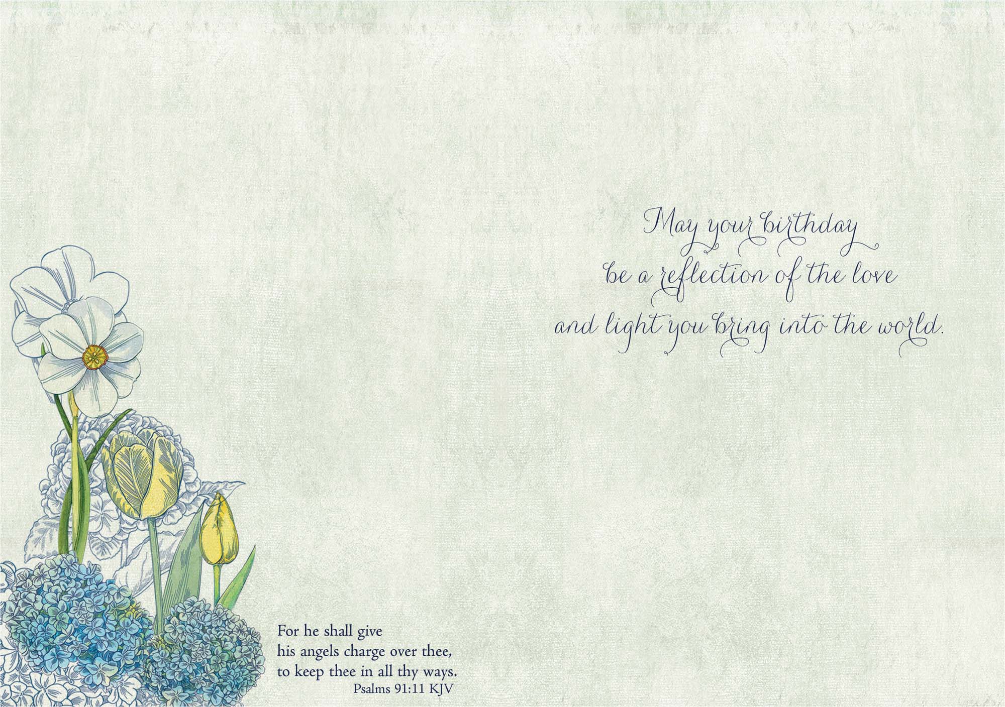 Christian Birthday Card | Blue Hydrangeas