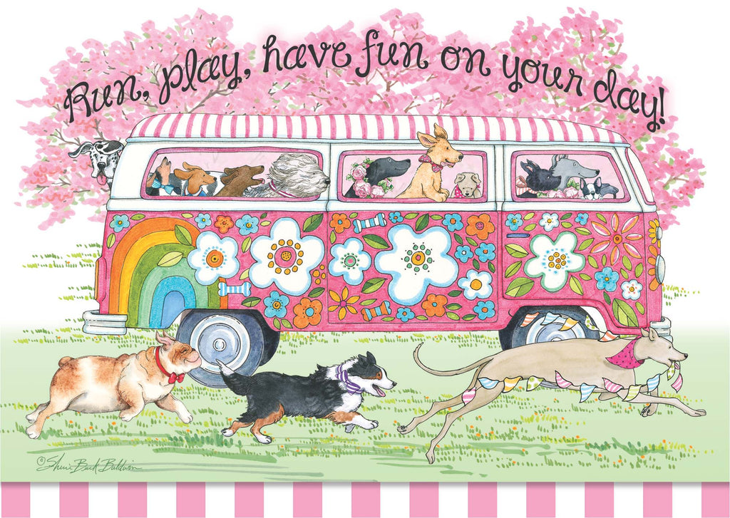 Christian Birthday Card | Dogs and Van