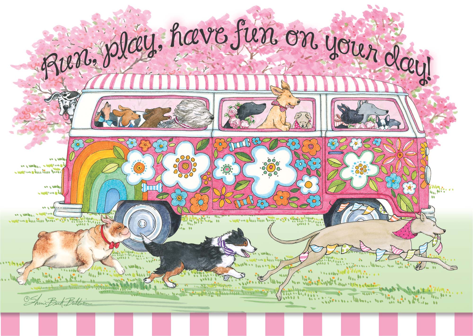 Christian Birthday Card | Dogs and Van