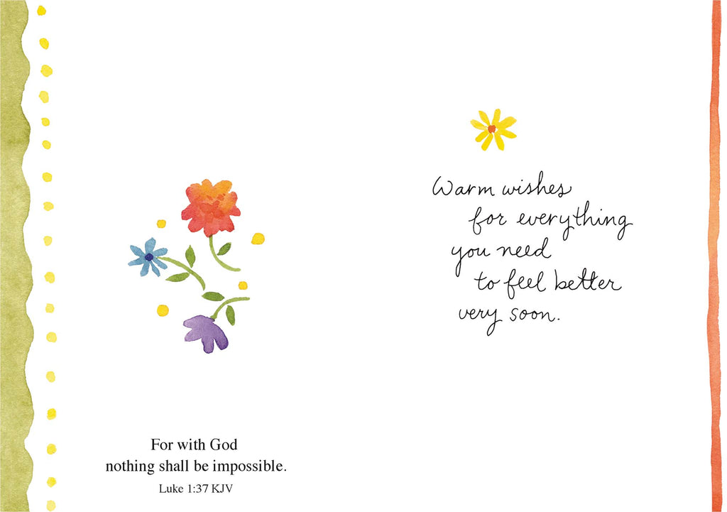 Religious Get Well Card | Cheer, Healing, Comfort, Happiness
