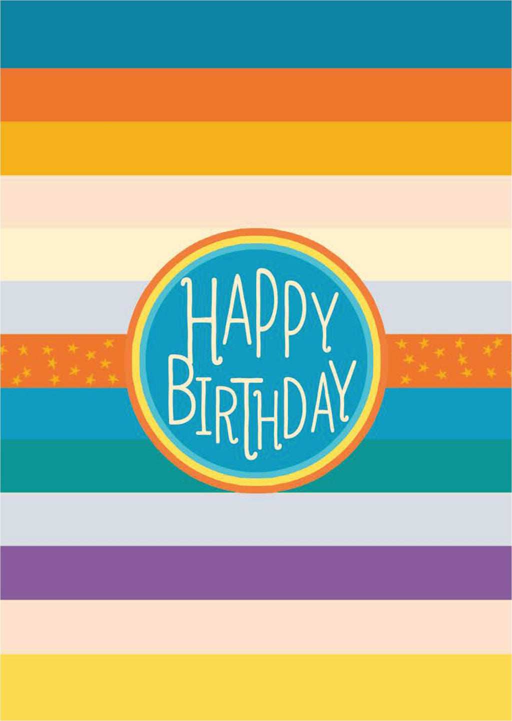 Christian Birthday Card | Happy Birthday Stripes