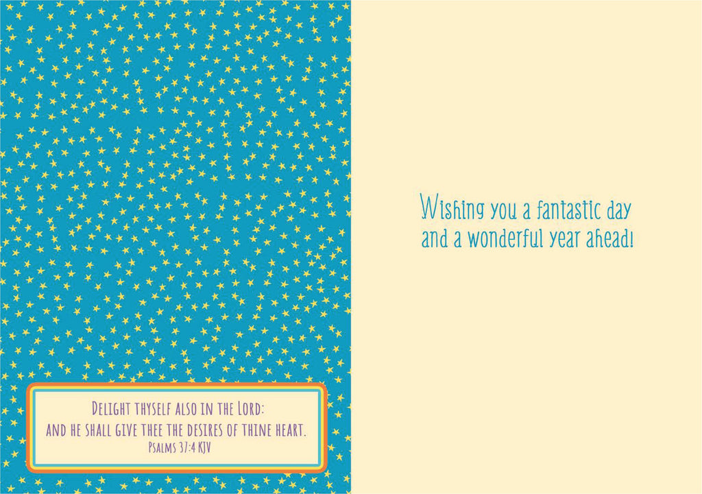 Christian Birthday Card | Happy Birthday Stripes