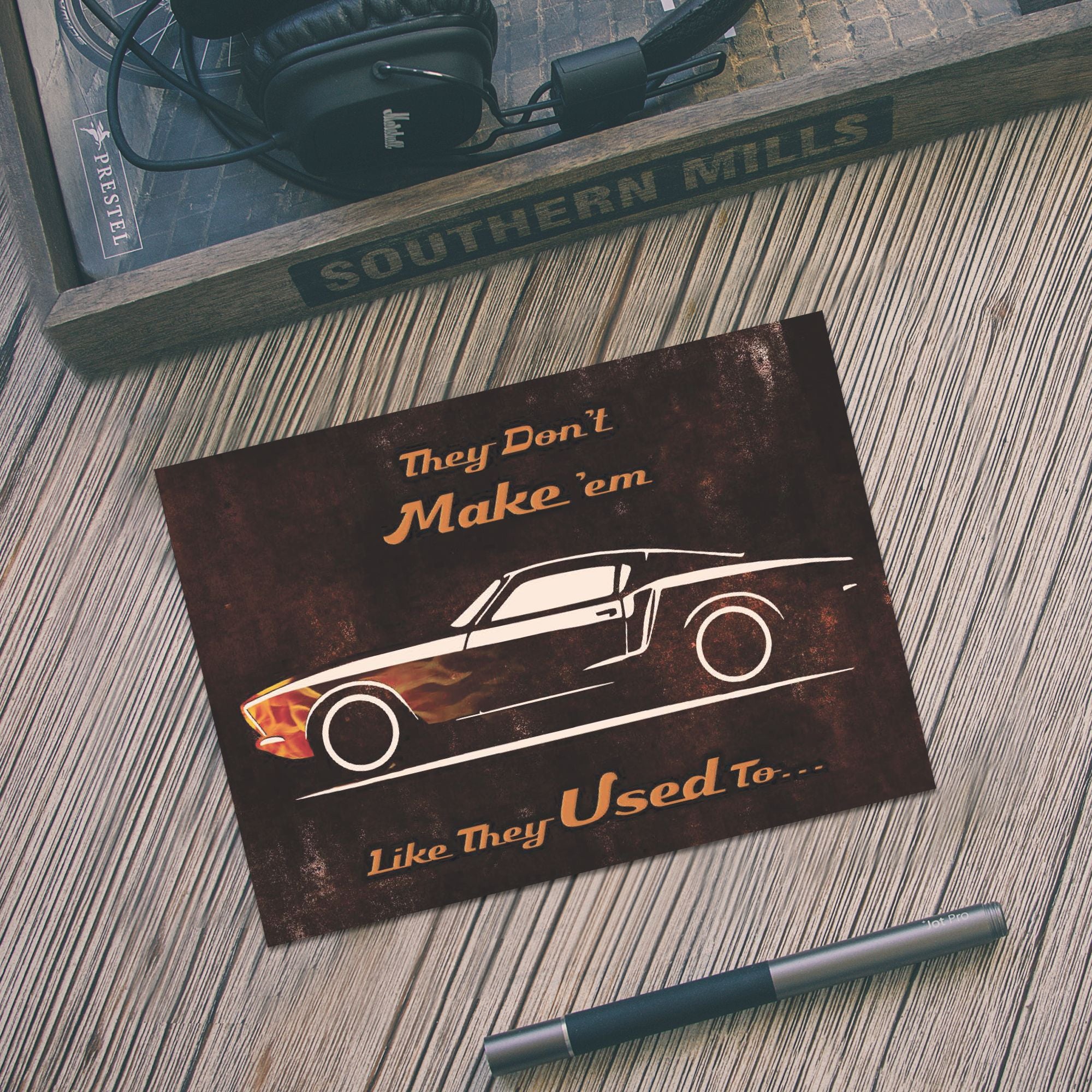 Christian Birthday Card for Him – Classic Muscle Car