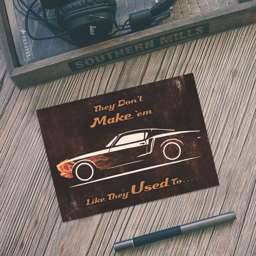 Christian Birthday Card for Him – Classic Muscle Car