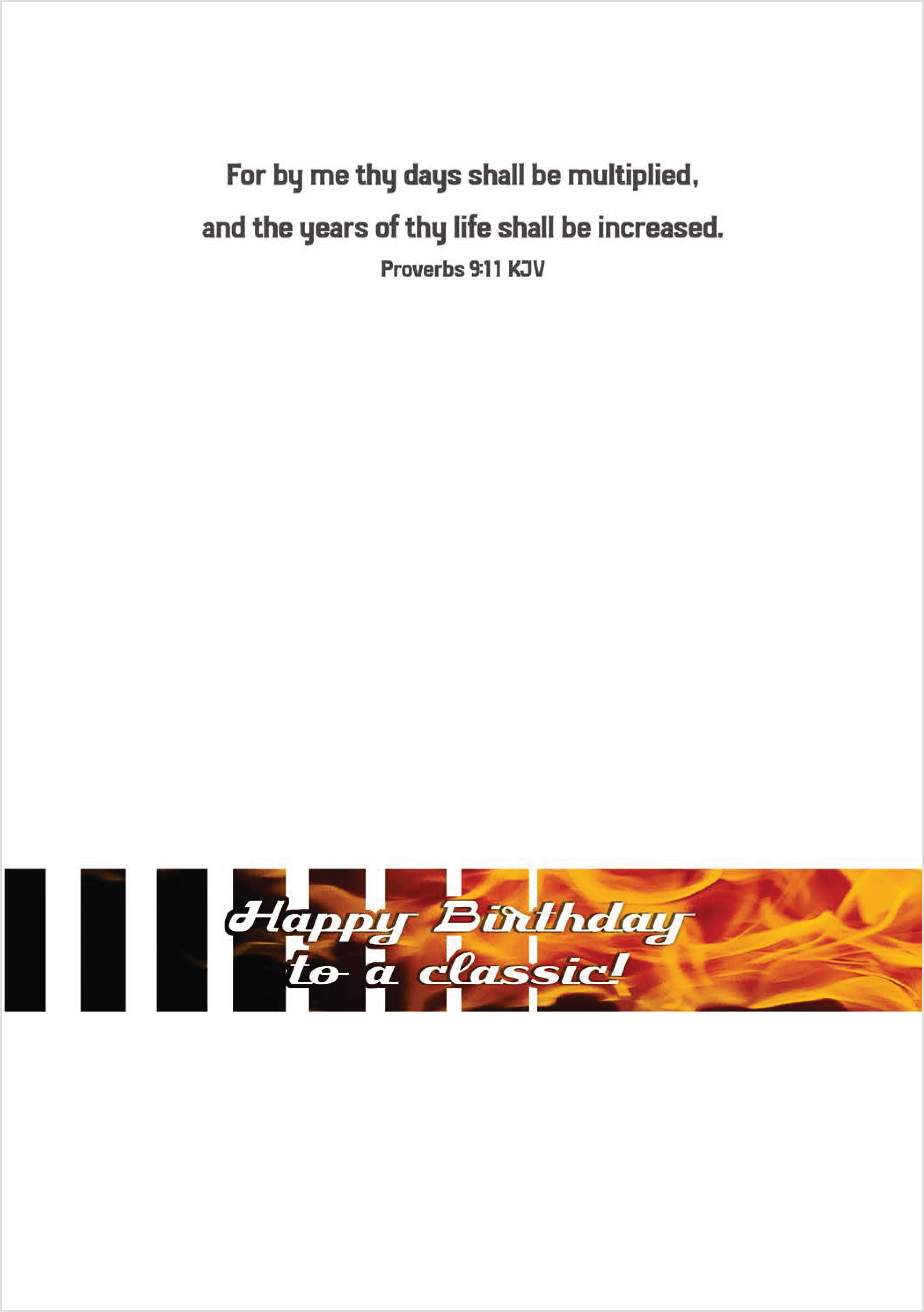 Christian Birthday Card for Him – Classic Muscle Car